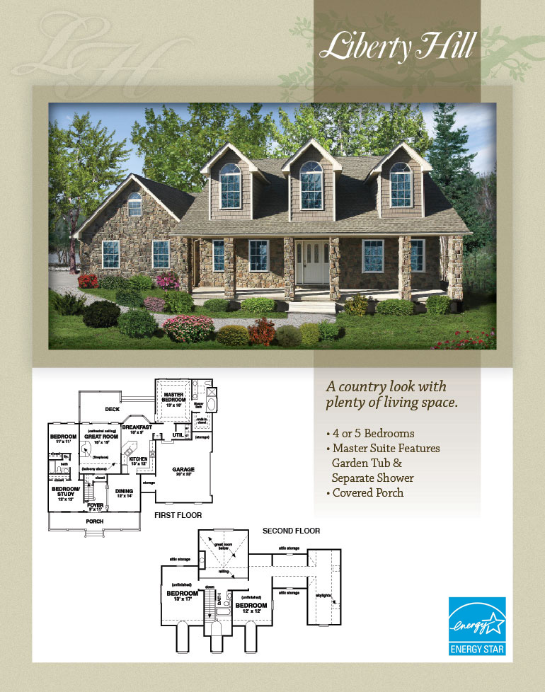 Liberty Hills home in PA, Liberty Hills floor plan by Liberty Homes